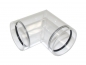 Preview: Pipe joint shape L Acrylic 50mm for 40mm pipe