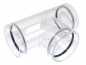 Preview: Rohrverbindung Form T Acryl 50mm für 40mm Rohr