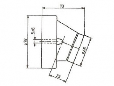 Porzellanfassung abgewinkelt E27