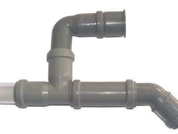 Rohrverbindung Adapter 40/32 - grau
