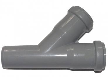 Rohrverbindung Y für 40mm Rohr - grau