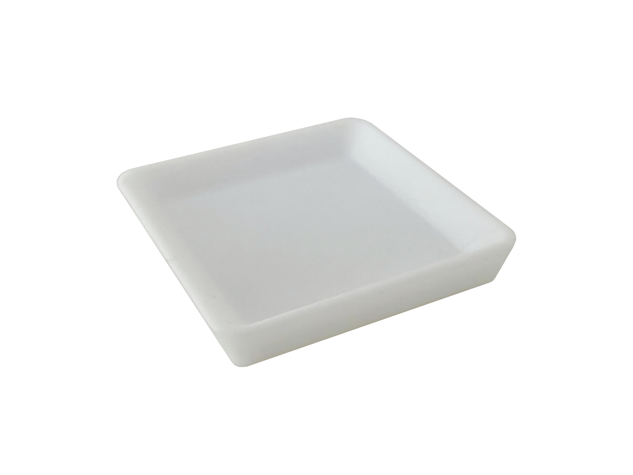 Feeding dish white square