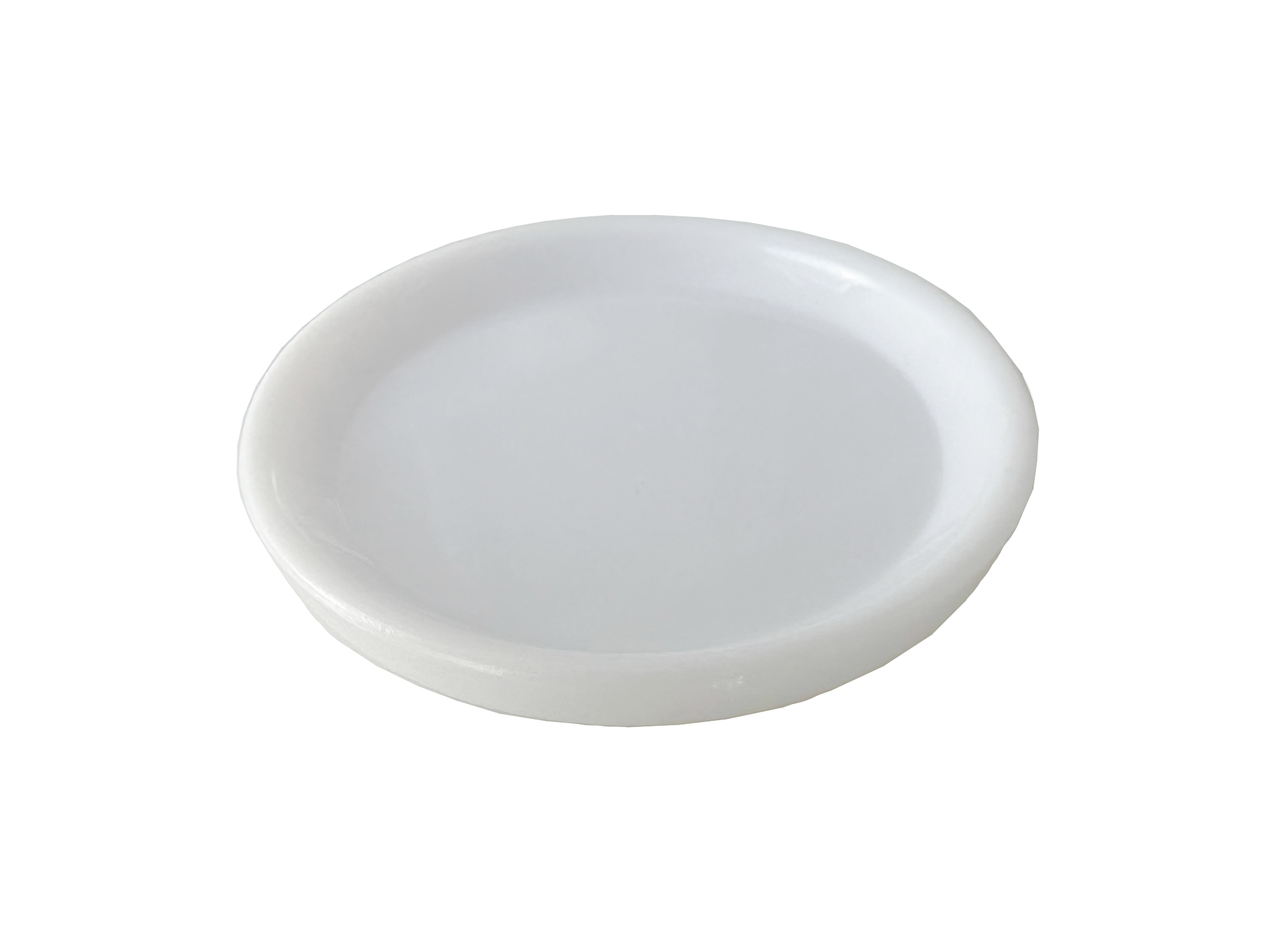 Feeding dish white round