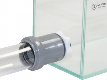 Becken-Rohrverbinder 3/4" zu 50mm - gerade - grau