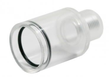 Becken-Rohrverbinder 3/4" zu 40mm - gerade - transparent