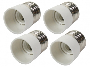 Lampensockel - Adapter von E27  auf E14, 4er - Set