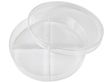 PS petri dish 94 x 16 mm divided into 4 parts