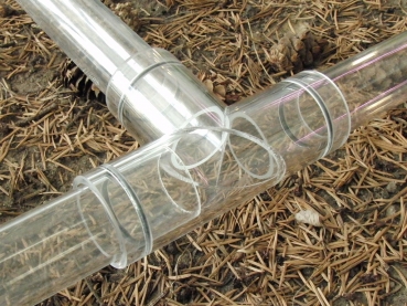 Rohrverbindung Form T Acryl 50mm für 40mm Rohr