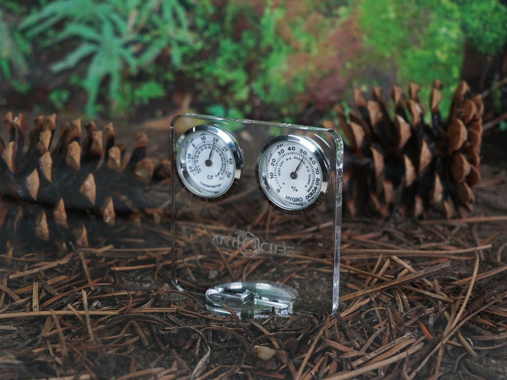 Mini Thermo- Hygrometer analog - Display - stehend