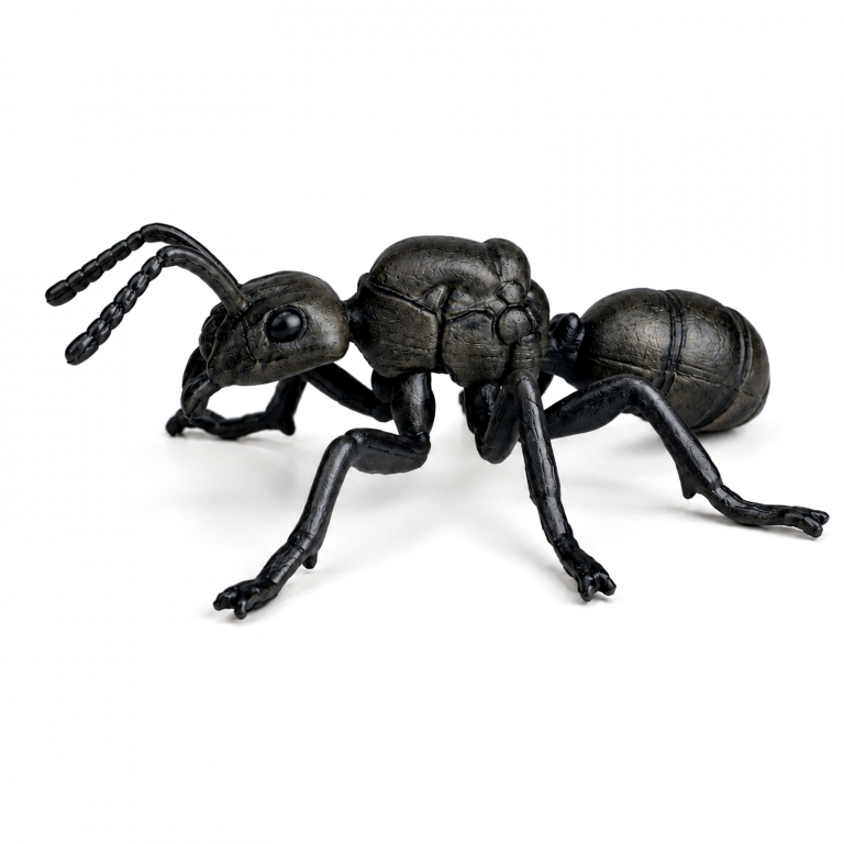 Ameisenfigur Formica Königin - Kunststoffmodell schwarz