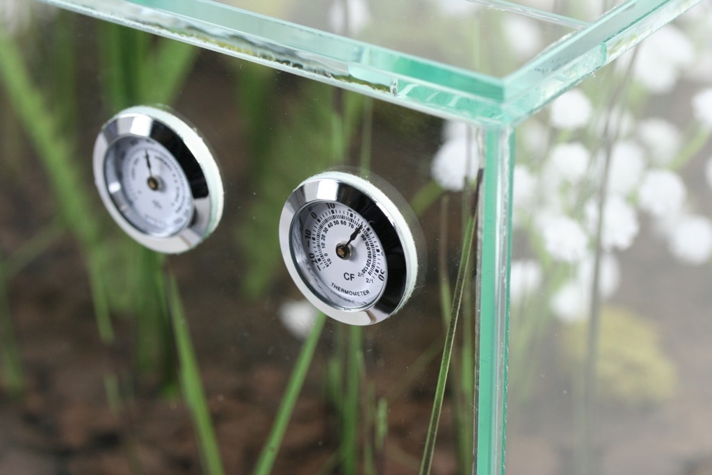 mini thermometer analogue metal - 25mm