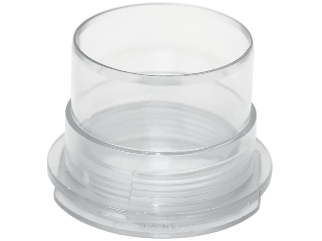 formicarium threaded bush for 50mm bore - transparent