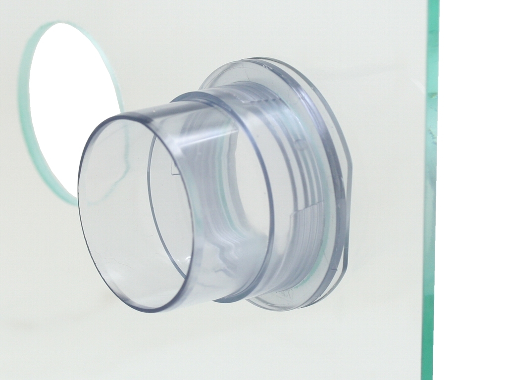 formicarium threaded bush for 50mm bore - transparent