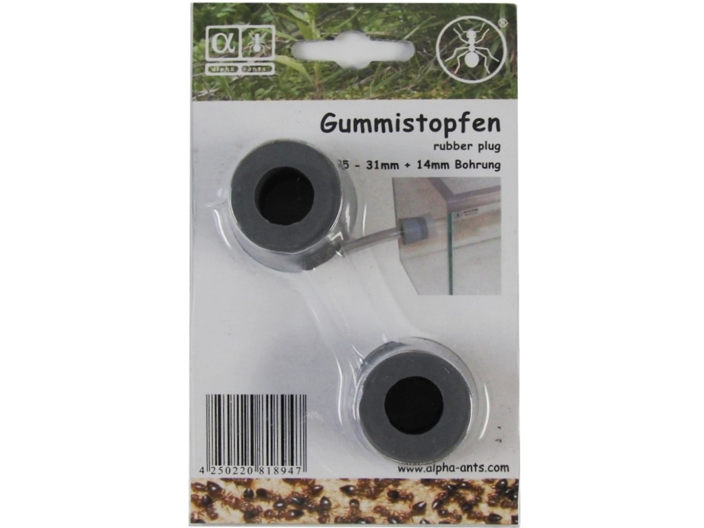 Alpha Ants Gummistopfen 25 - 31 mm + 14mm Bohrung / 2 St.